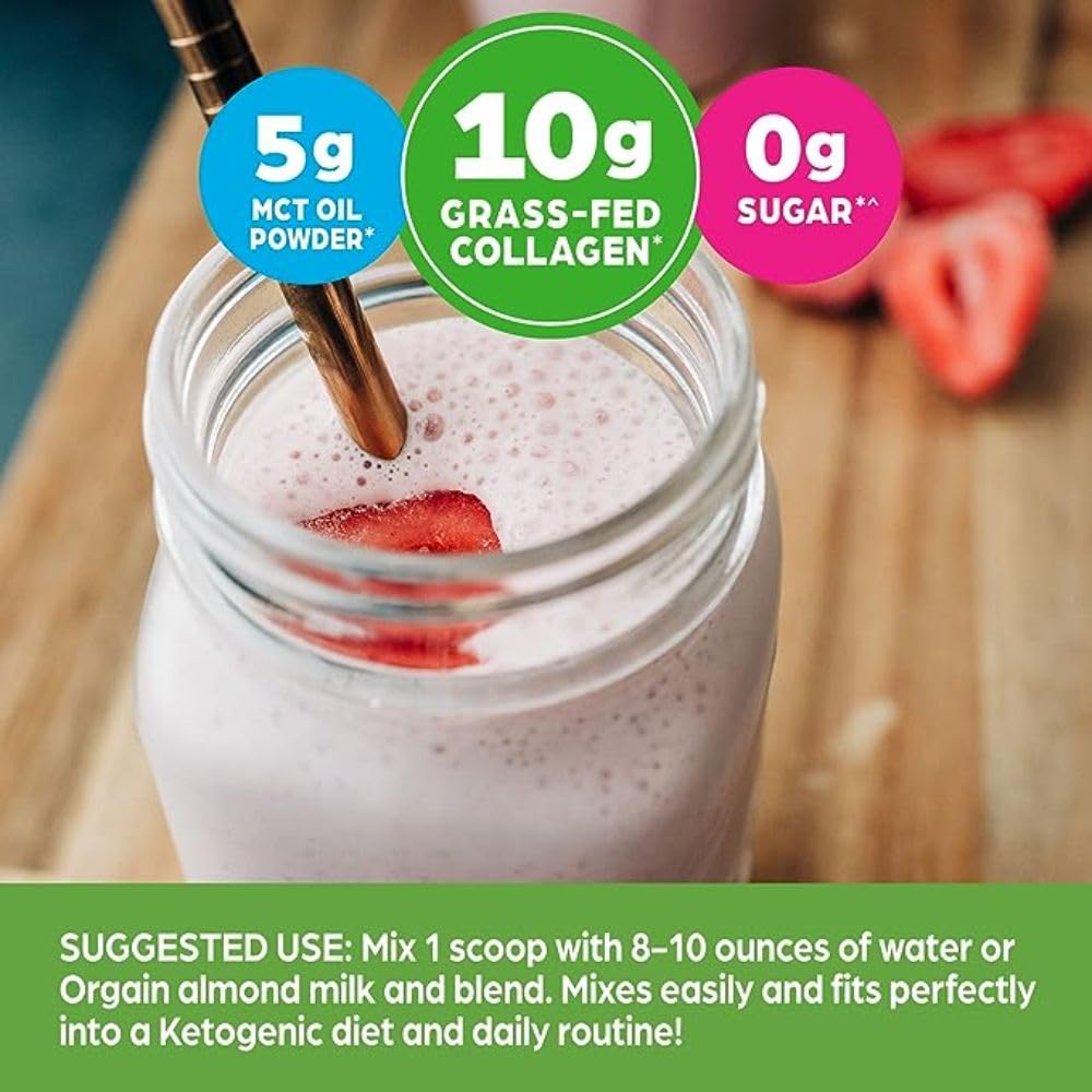 Orgain Keto Collagen Protein Powder, Vanilla