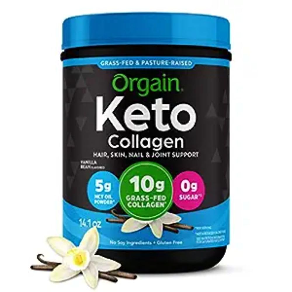 Orgain Keto Collagen Protein Powder, Chocolate
