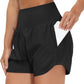 THE GYM PEOPLE Women’s High Waist Running Shorts