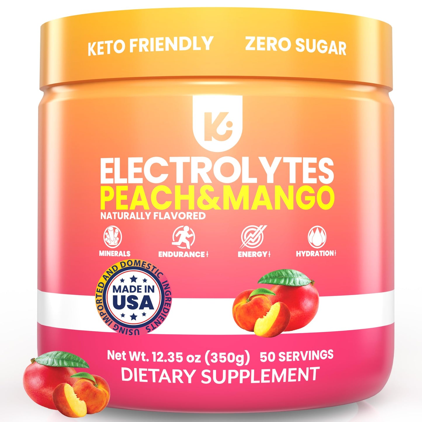 Keppi Keto Hydration Electrolytes - Peach Mango