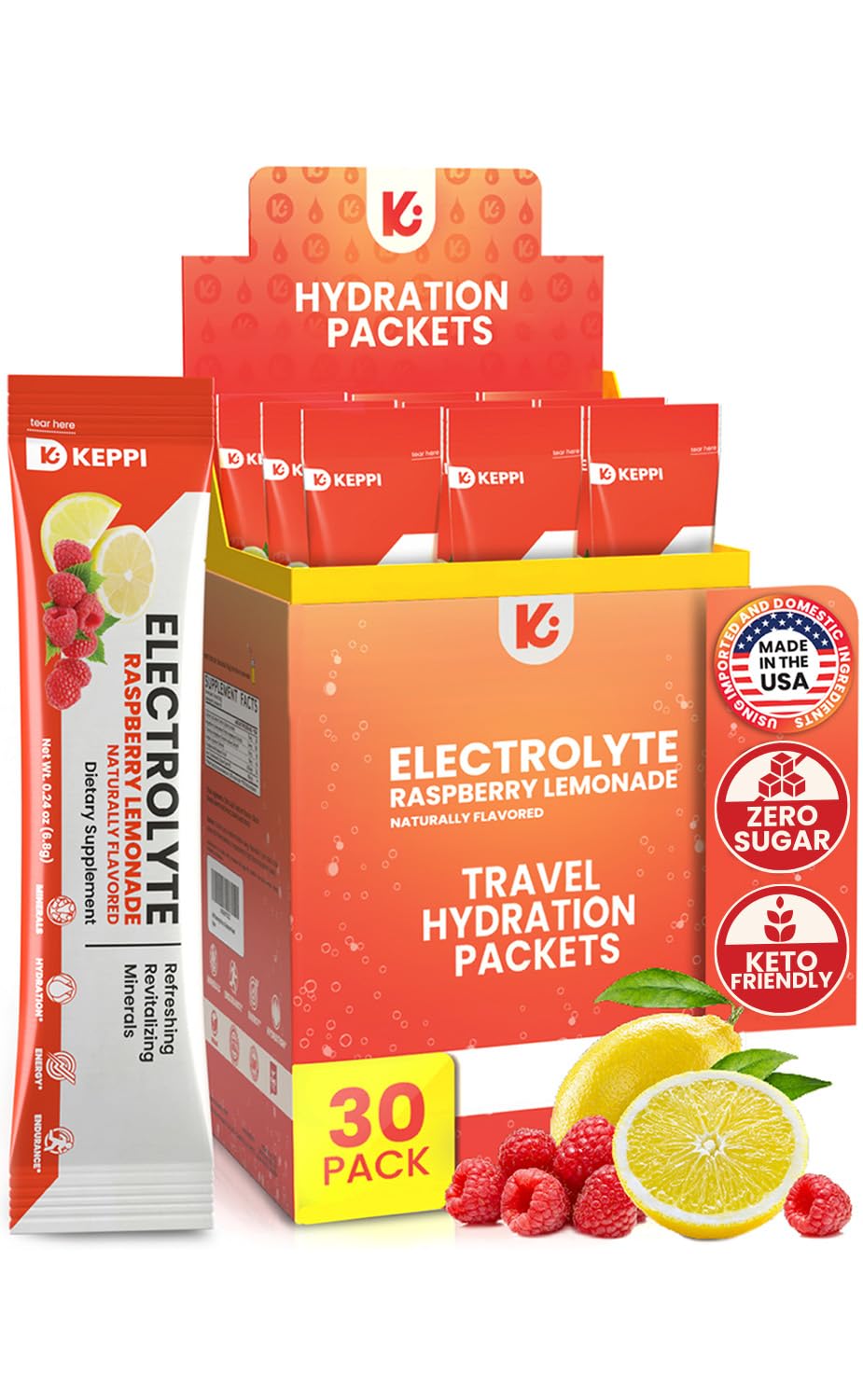 Keppi Keto Hydration Electrolytes - Peach Mango