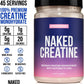 Naked Creatine - Strawberry Flavored Creatine Monohydrate - Real Strawberry Powder