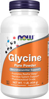 NOW Foods Supplements, Glycine Pure Powder, Promotes Restful Sleep