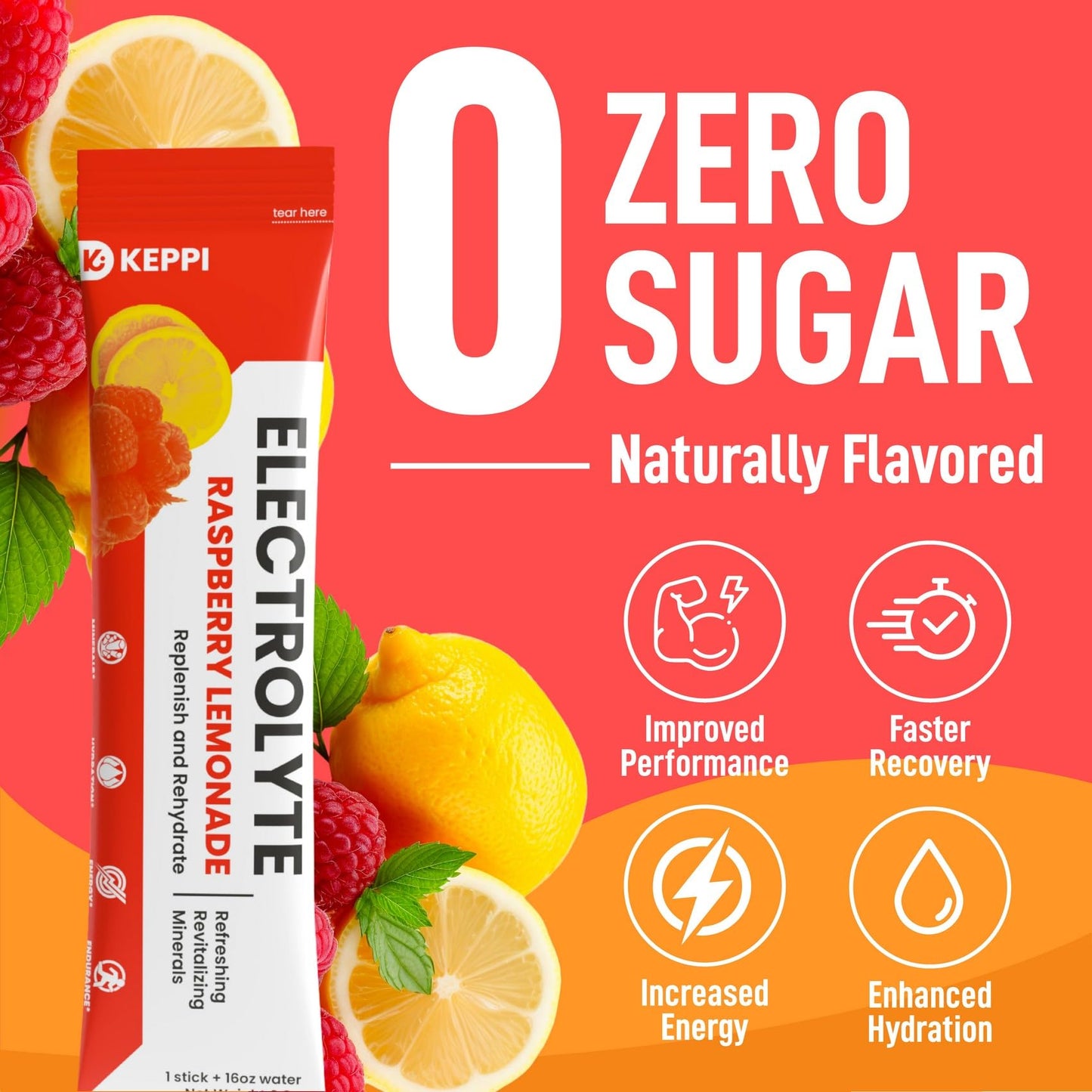 Keppi Keto Hydration Electrolytes - Peach Mango