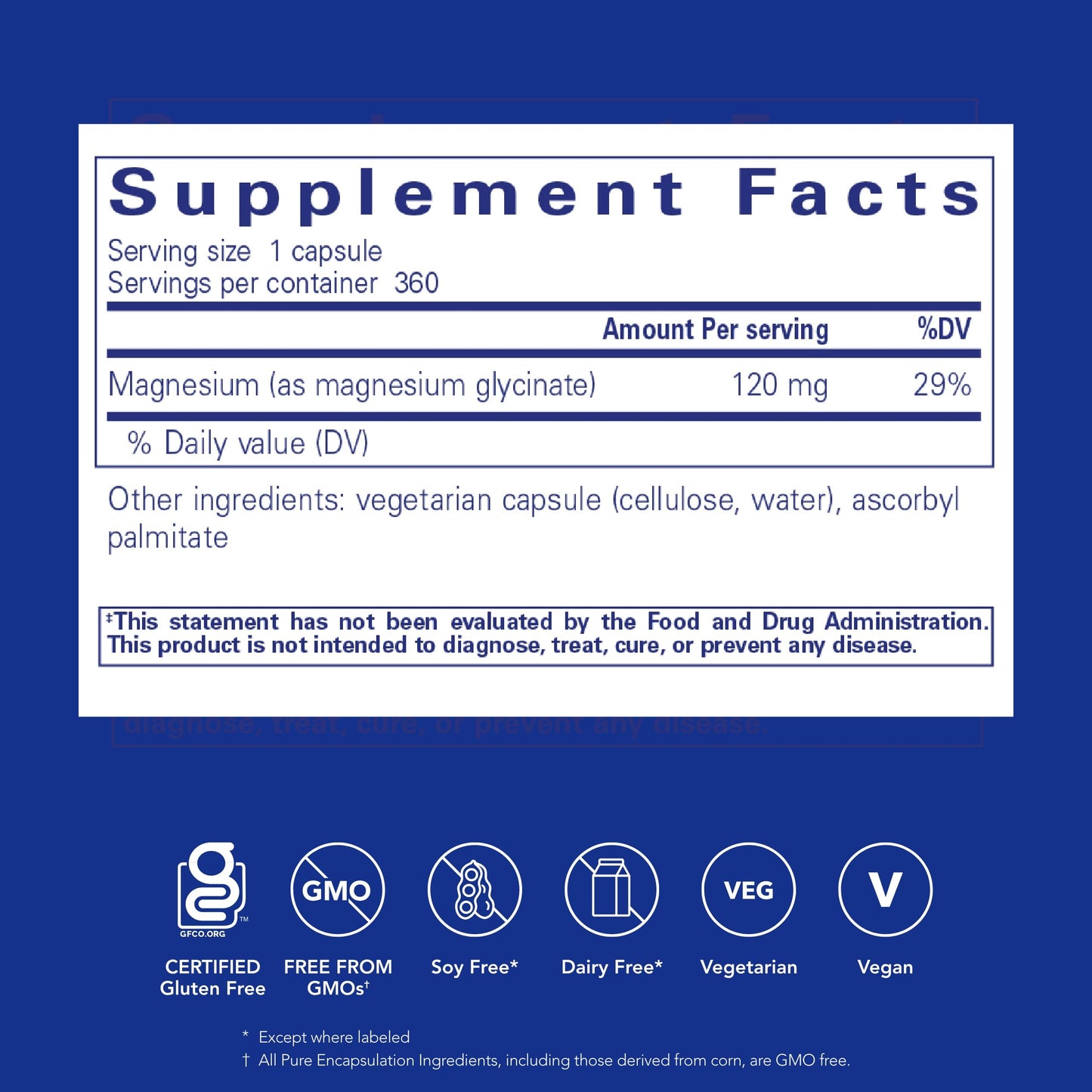 Pure Encapsulations Magnesium (Glycinate)