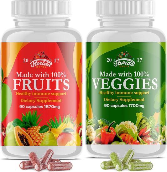 Fruits and Vegetables Supplement - 180 Capsules