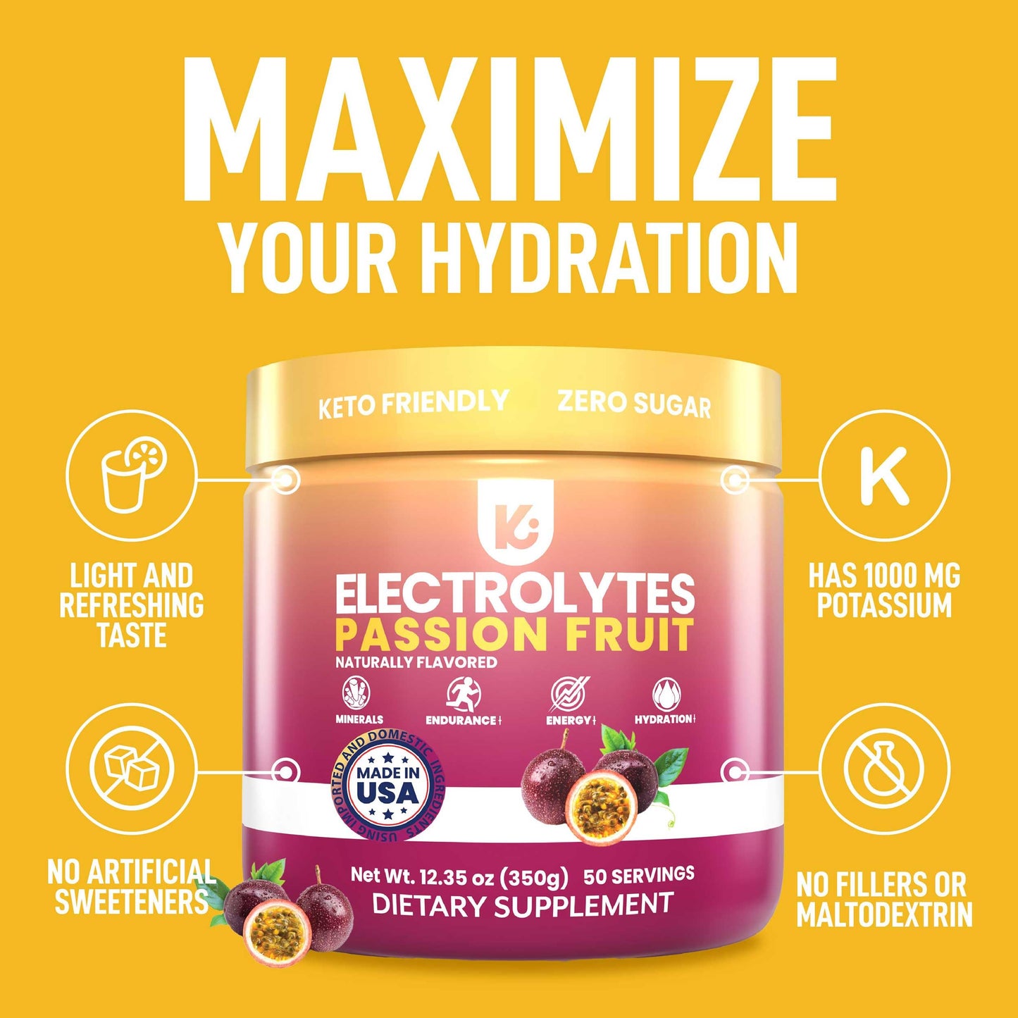 Keppi Keto Hydration Electrolytes - Peach Mango