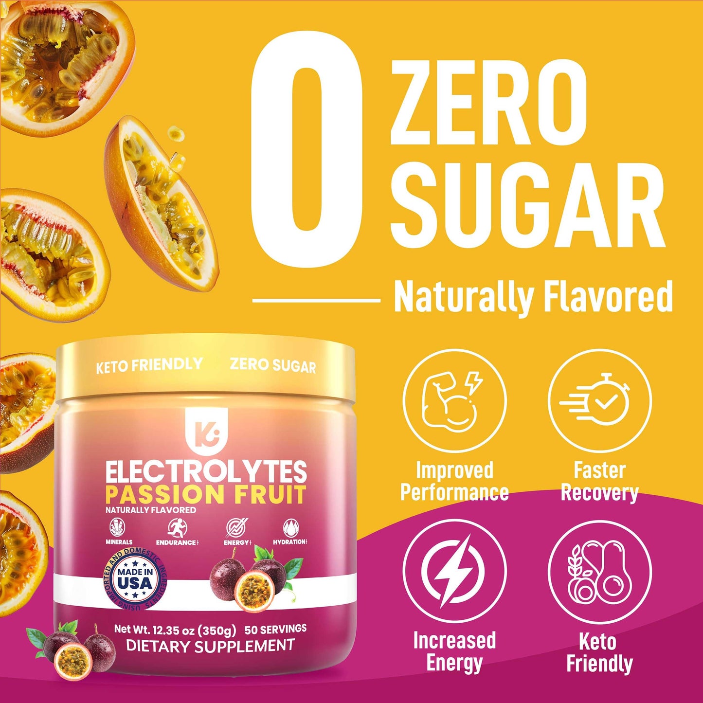 Keppi Keto Hydration Electrolytes - Peach Mango