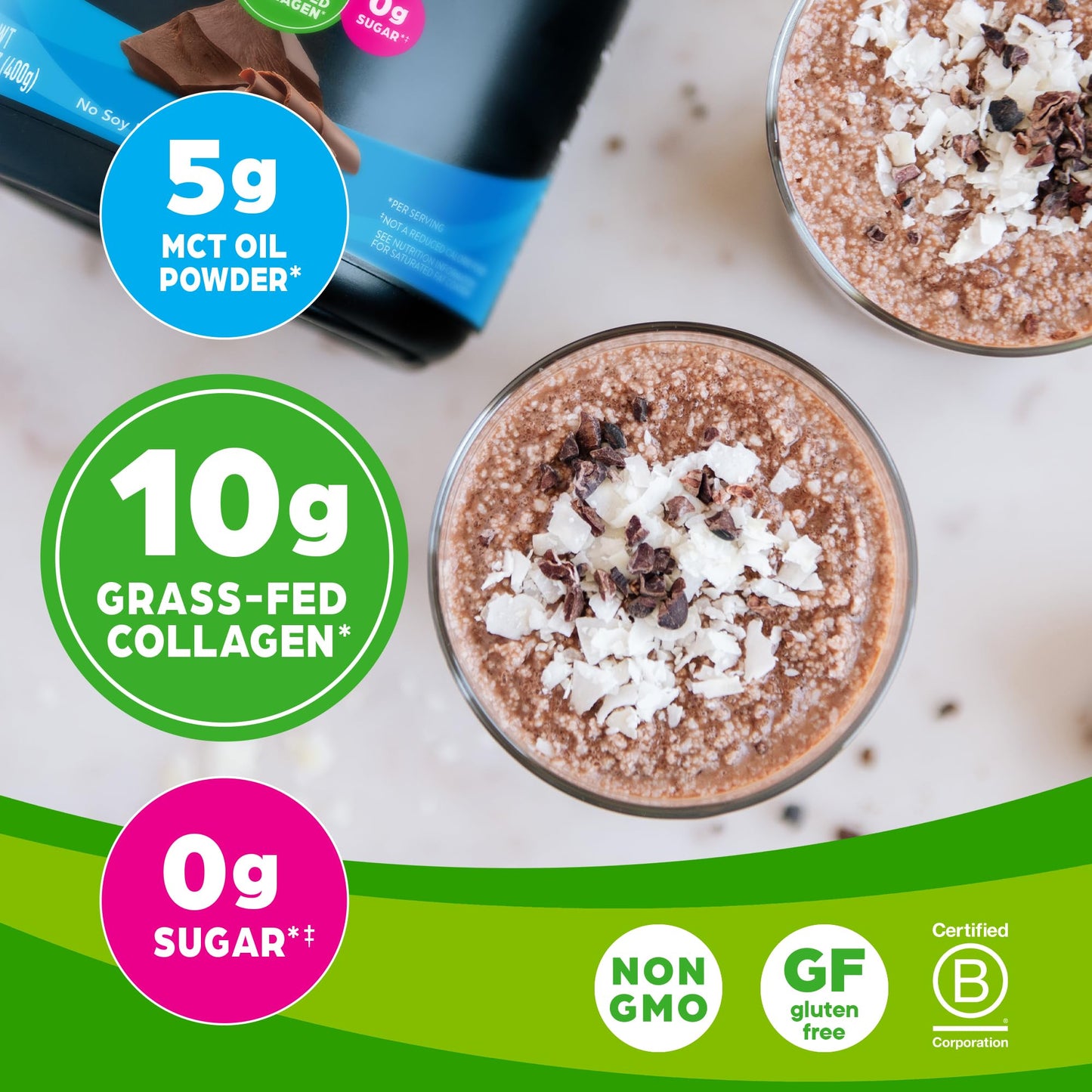 Orgain Keto Collagen Protein Powder, Chocolate
